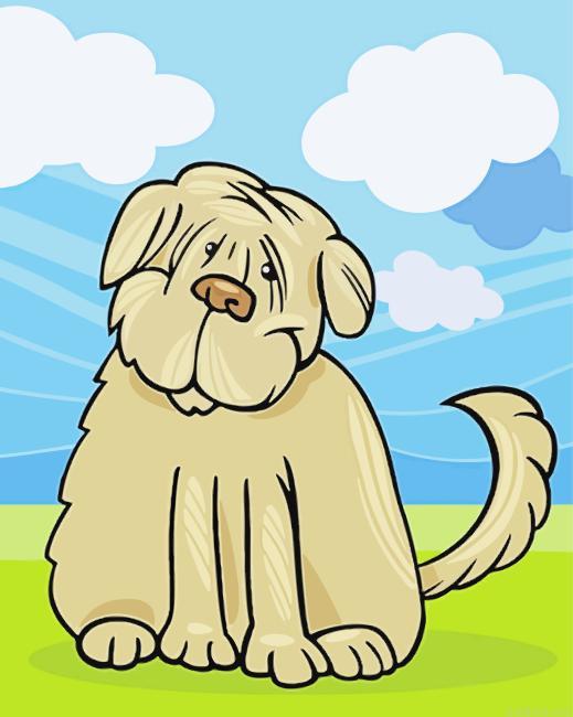 Cartoon briard dog painting by numbers.jpeg