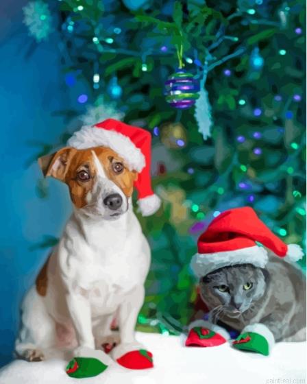 Cat and jack russell christmas painting by numbers.jpeg