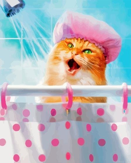 Cat in shower art painting by numbers.jpeg