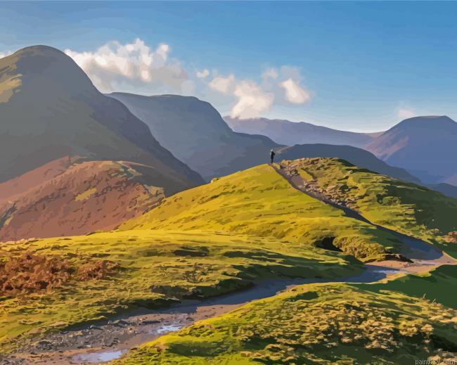 Catbells fell in england painting by numbers.jpeg