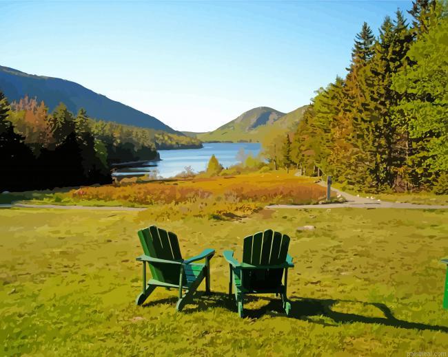 Chairs by jordan pond painting by numbers.jpeg