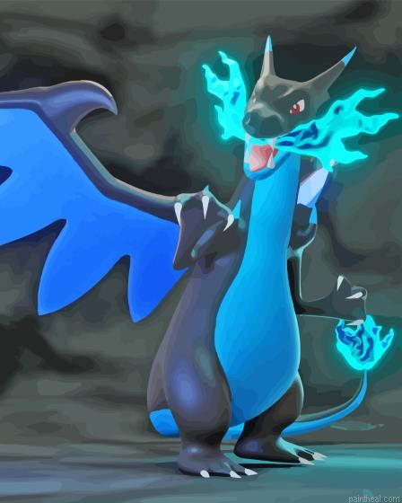 Charizard x anime painting by numbers.jpeg