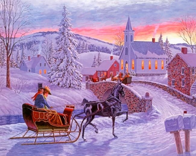 Christmas horse sleigh painting by numbers.jpeg