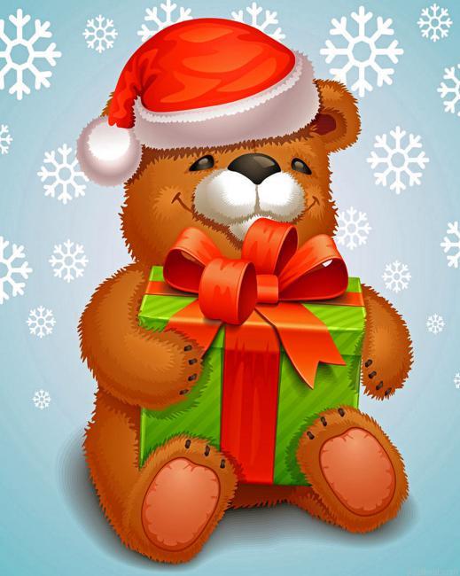 Christmas teddy bear painting by numbers.jpeg