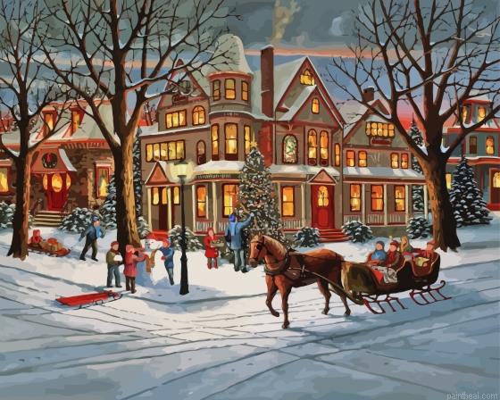 Christmas victorian street painting by numbers.jpeg