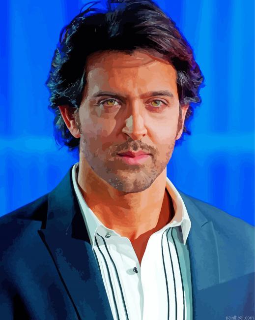 Classy hrithik roshan painting by numbers.jpeg