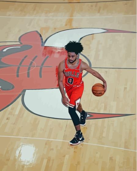 Coby white chicago bulls team painting by numbers.jpeg