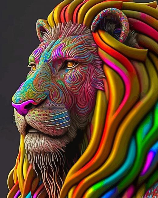 Colorful lion painting by numbers.jpeg