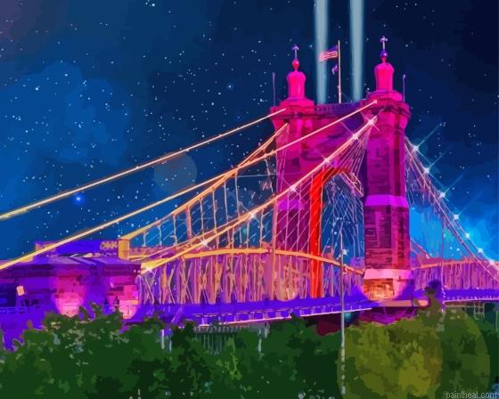 Colorful roebling bridge kentucky painting by numbers.jpeg