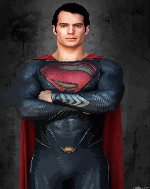 Cool man of steel painting by numbers.jpeg