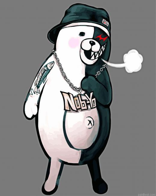 Cool monokuma bear painting by numbers.jpeg