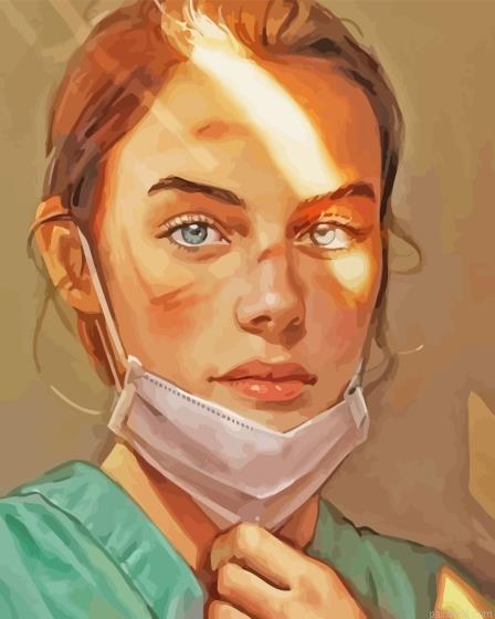 Cool nurse girl painting by numbers.jpeg