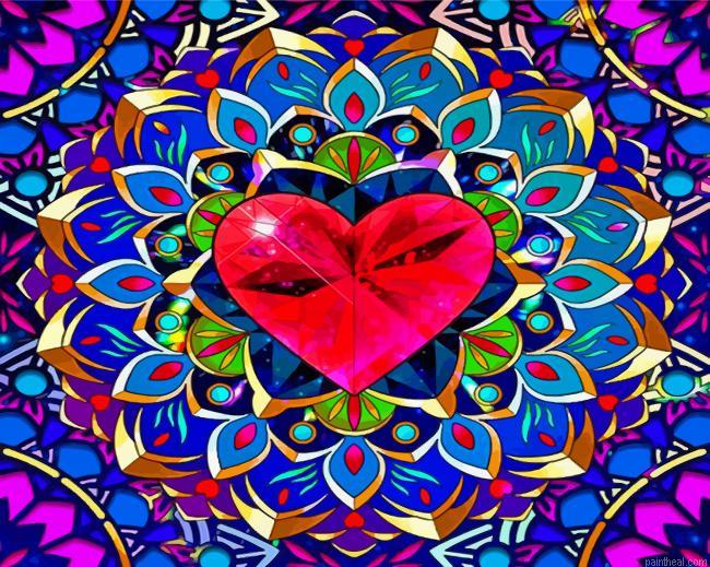 Cool sacred heart mandala painting by numbers.jpeg