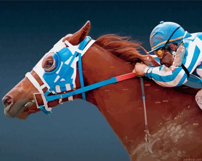 Cool secretariat horse painting by numbers.jpeg