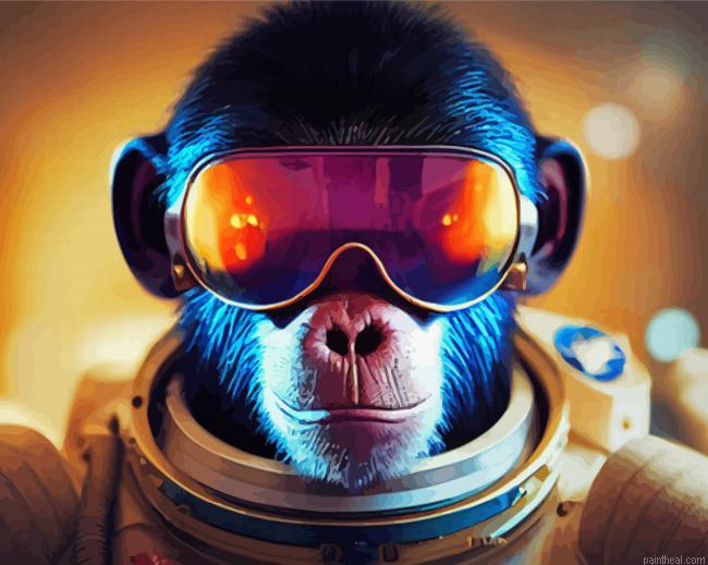 Cool space astronaut chimp art painting by numbers.jpeg
