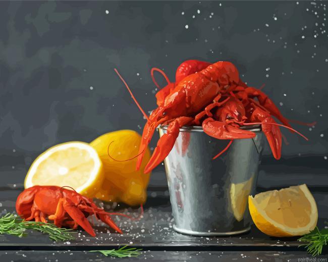 Crayfish with lemons painting by numbers.jpeg