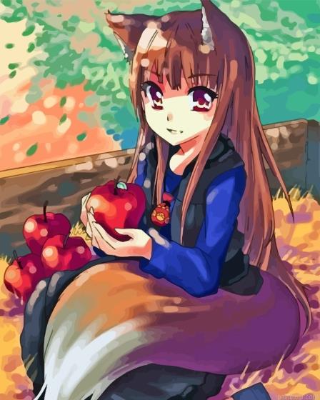 Cute holo the wise wolf painting by numbers.jpeg