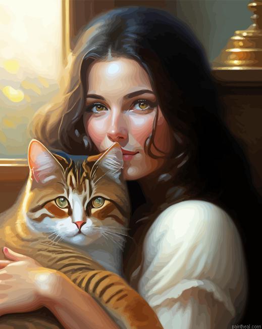 Cute lady and cat painting by numbers.jpeg