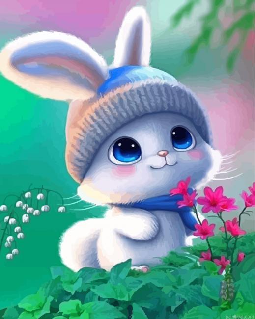 Cute white bunny painting by numbers.jpeg