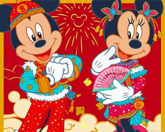 Disney mickey mouse and minnie in japan painting by numbers.jpeg