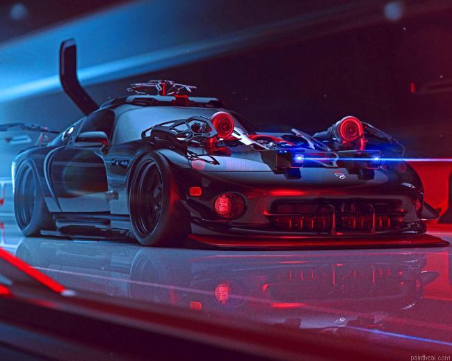 Dodge viper art painting by numbers.jpeg
