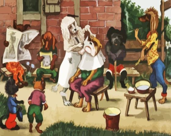 Dogs at the barber painting by numbers.jpeg