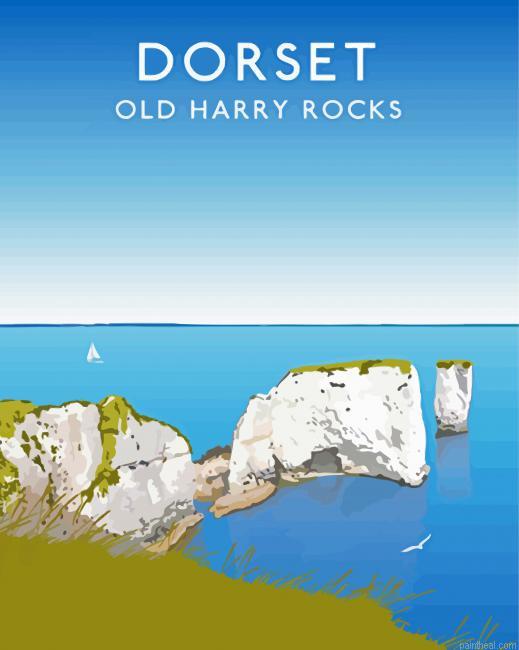 Dorset old harry rocks poster painting by numbers.jpeg