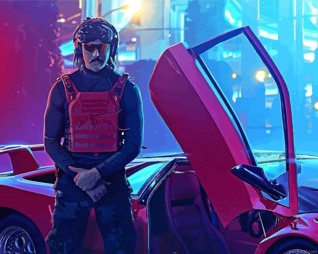 Dr disrespect with car painting by numbers.jpeg