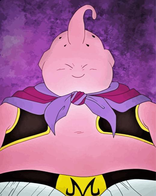 Dragon ball z majin buu character painting by numbers.jpeg