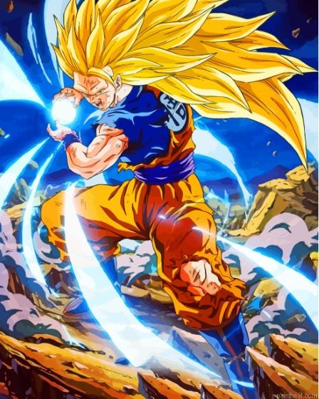 Dragon ball z super saiyan 3 painting by numbers.jpeg