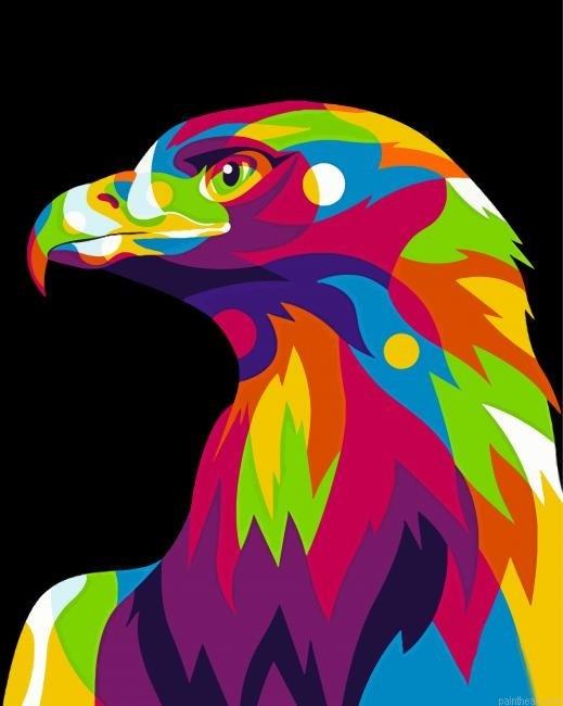 Eagle head pop art painting by numbers.jpeg