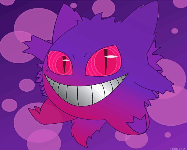 Ectoplasma ghost pokemon painting by numbers.jpeg