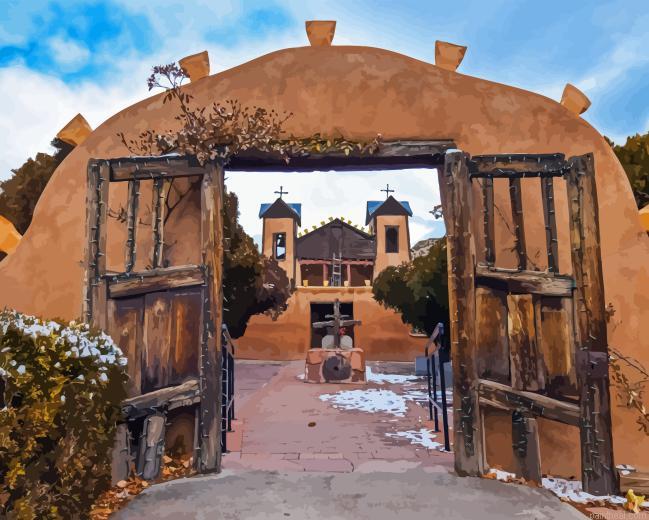 El santuario de chimayo painting by numbers.jpeg