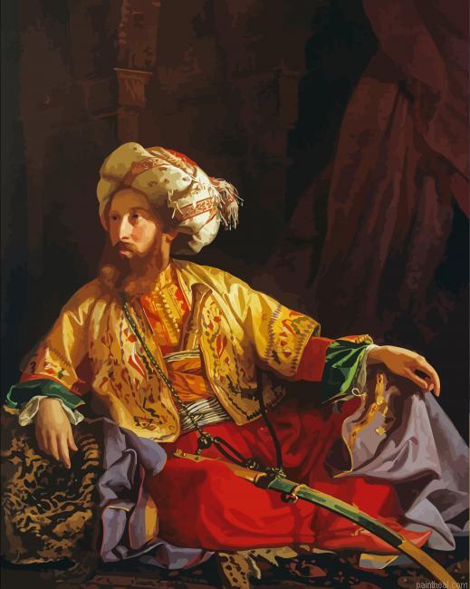 Emir of lebanon by jozsef borsos painting by numbers.jpeg