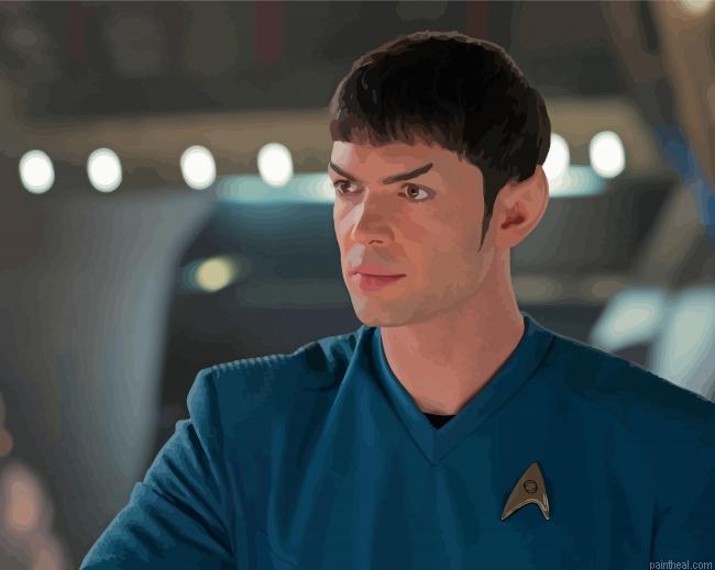 Ethan peck in star trek strange new worlds painting by numbers.jpeg