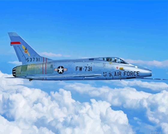 F100 super sabre jet painting by numbers.jpeg