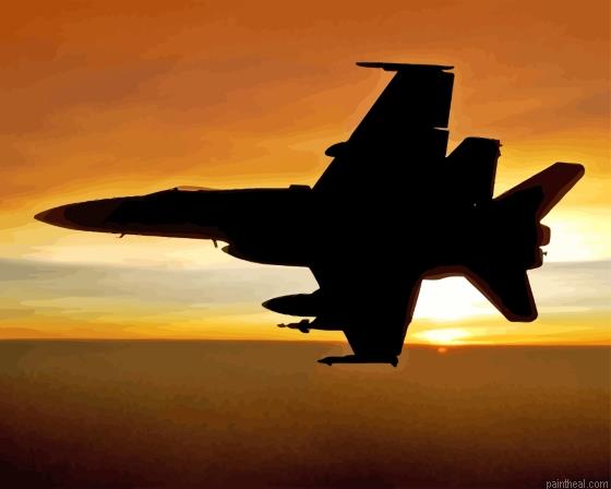 Fa 18 hornet aircraft silhouette painting by numbers.jpeg