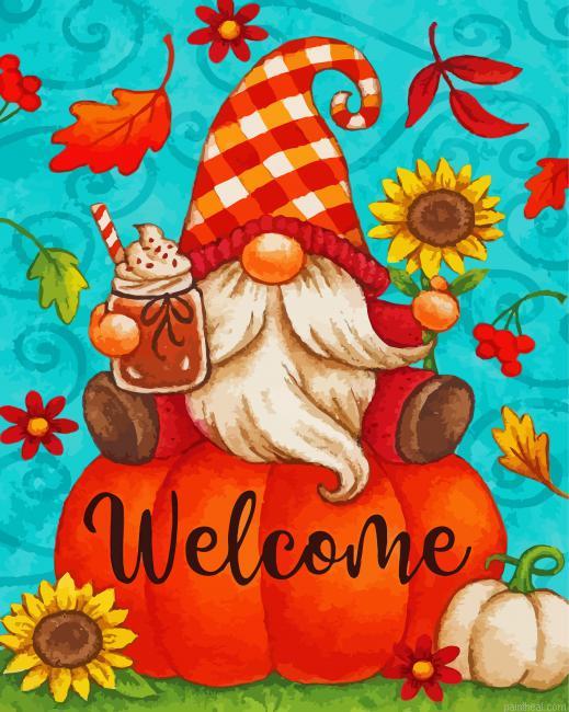 Fall gnome on pumpkin painting by numbers.jpeg