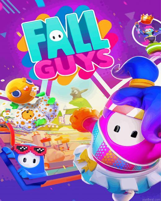 Fall guy game poster painting by numbers.jpeg