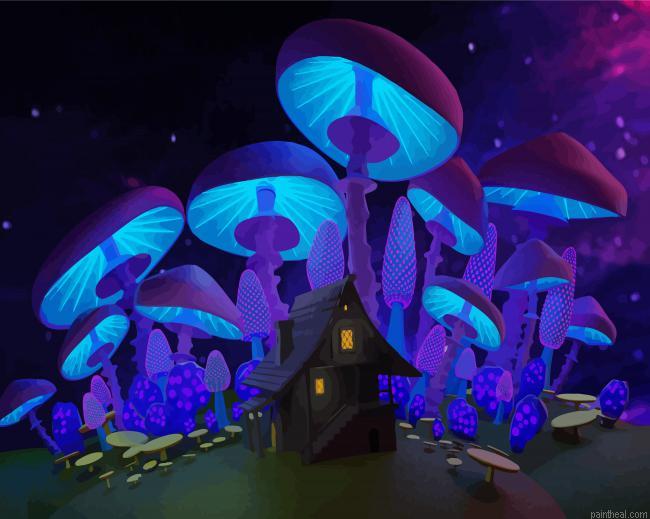 Fantasy space mushrooms painting by numbers.jpeg