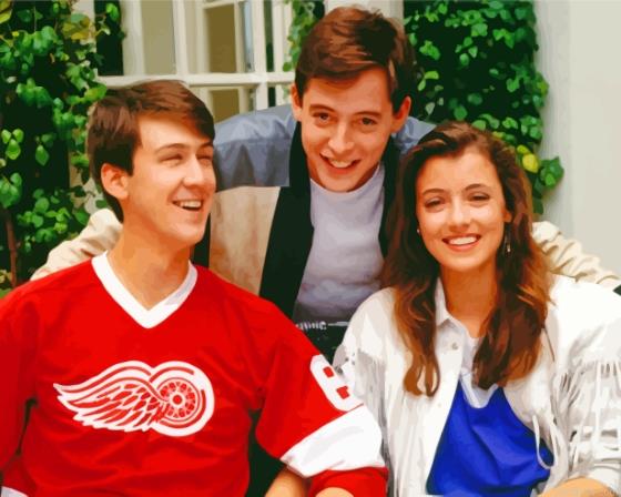 Ferris bueller with sloane and cameron painting by numbers.jpeg