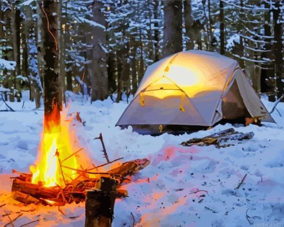 Forest camping in snow painting by numbers.jpeg