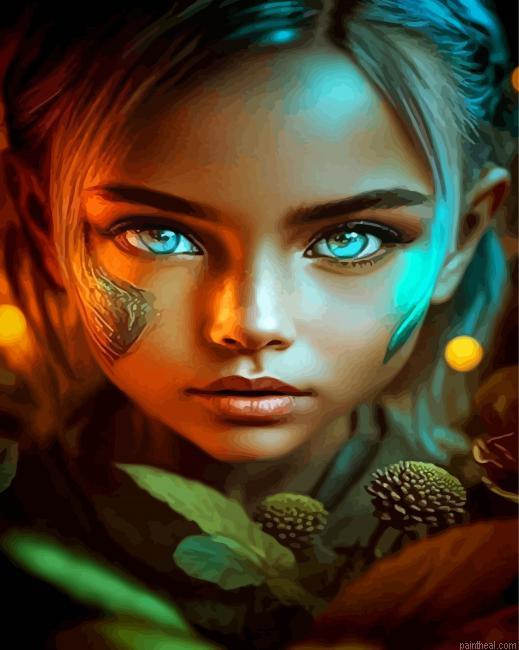 Forest girl painting by numbers.jpeg