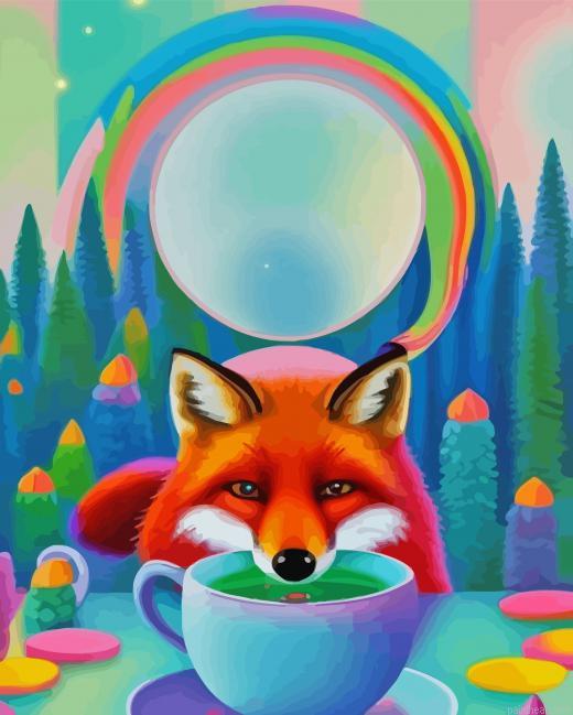 Fox drinking coffee art painting by numbers.jpeg