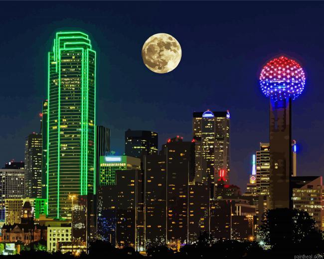 Full moon over dallas skyline painting by numbers.jpeg