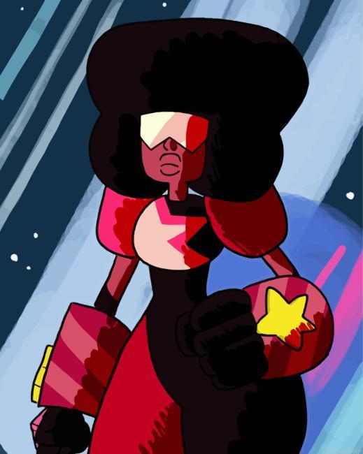 Garnet character steven universe painting by numbers.jpeg