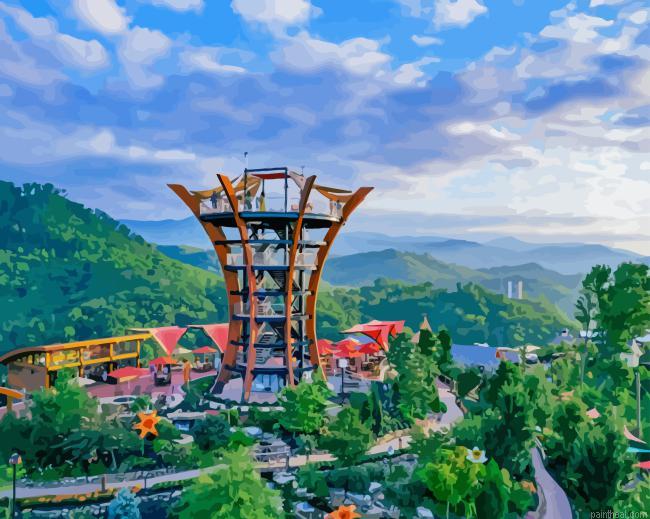 Gatlinburg city in tennessee painting by numbers.jpeg