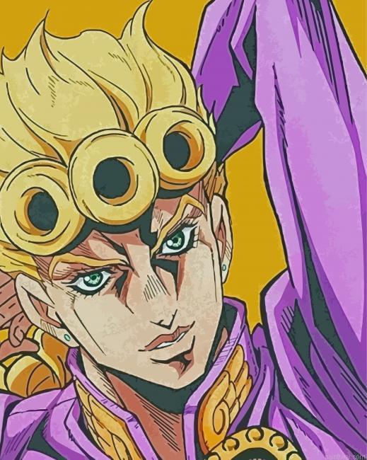 Giorno giovanna character painting by numbers.jpeg