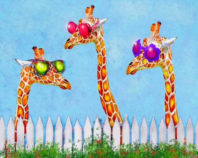 Giraffes with colorful sunglasses painting by numbers.jpeg