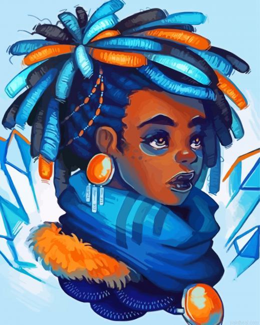 Girl with blue dreads painting by numbers.jpeg